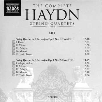 25CD/Set di cofanetti Joseph Haydn: The Complete String Quartets