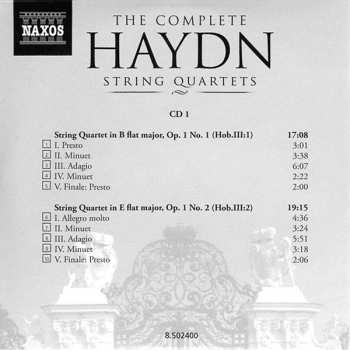 25CD/Set di cofanetti Joseph Haydn: The Complete String Quartets