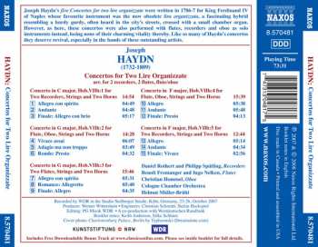CD Joseph Haydn: Concertos For Two Lire Organizzate