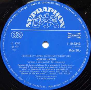 2LP/Set di cofanetti Joseph Haydn: Géniové Světové Hudby III. (2xLP + BOX)