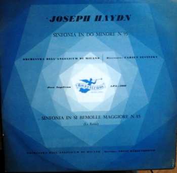 Album Joseph Haydn: Sinfonia In Do Minore N.95 / Sinfonia In Si Bemolle Maggiore N.85 (La Reine)