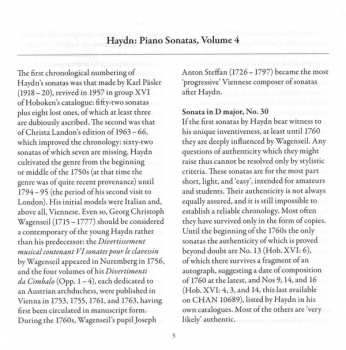 CD Joseph Haydn: Piano Sonatas, Vol. 4