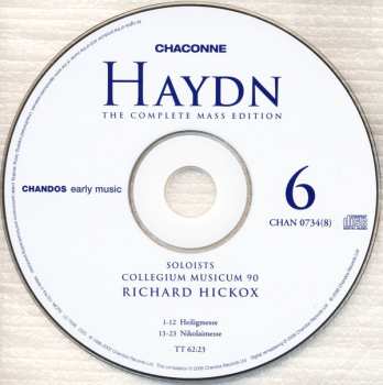 8CD/Set di cofanetti Joseph Haydn: The Complete Mass Edition