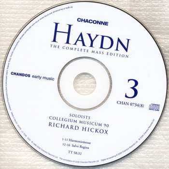 8CD/Set di cofanetti Joseph Haydn: The Complete Mass Edition