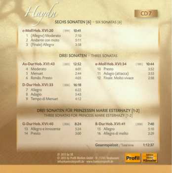 9CD/Set di cofanetti Joseph Haydn: The Piano Sonatas = Die Klaviersonaten