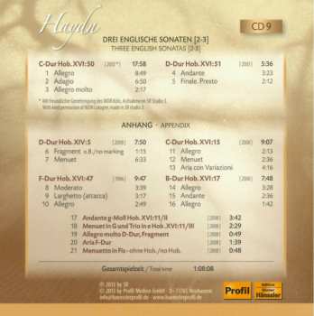 9CD/Set di cofanetti Joseph Haydn: The Piano Sonatas = Die Klaviersonaten