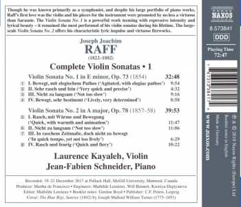 CD Joseph Joachim Raff: Complete Violin Sonatas • 1