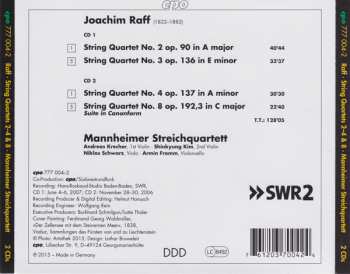 2CD Joseph Joachim Raff: String Quartets 2, 3, 4 & 8