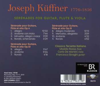 CD Joseph Küffner: Serenades For Guitar Flute & Viola