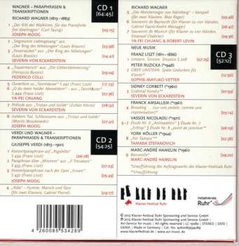 3CD/Set di cofanetti Giuseppe Verdi: Wagner und Verdi - Paraphrasen und Transkriptionen & Neue Musik