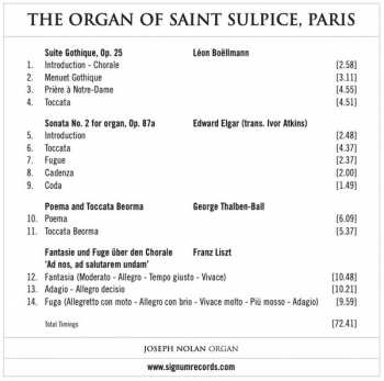 CD Franz Liszt: The Organ of Saint Sulpice, Paris