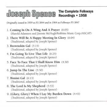 CD Joseph Spence: The Complete Folkways Recordings 1958