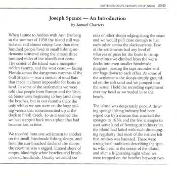 CD Joseph Spence: The Complete Folkways Recordings 1958