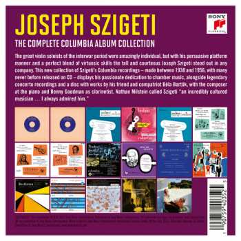 17CD/Set di cofanetti Joseph Szigeti: The Complete Columbia Album Collection
