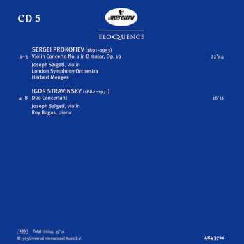 6CD/Set di cofanetti Joseph Szigeti: The Mercury Masters