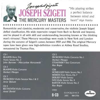 6CD/Set di cofanetti Joseph Szigeti: The Mercury Masters