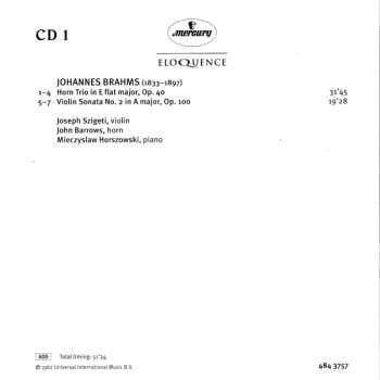 6CD/Set di cofanetti Joseph Szigeti: The Mercury Masters