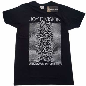Merce Joy Division: Tričko Unknown Pleasures White On Black  XS