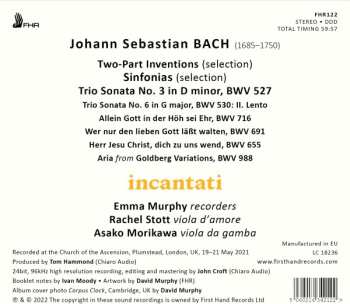 CD Johann Sebastian Bach: Two-Part Inventions, Sinfonias, Trio Sonata No. 3, Goldberg Aria