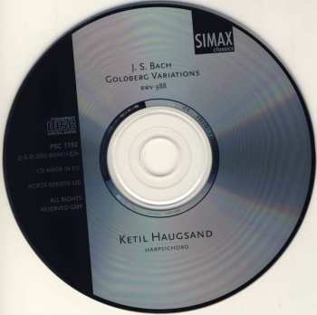 CD Johann Sebastian Bach: Goldberg Variations BWV 988