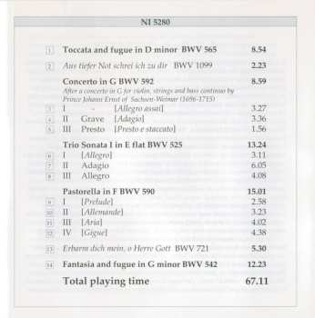 CD Johann Sebastian Bach: The Works For Organ, Volume 1