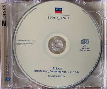 2CD Johann Sebastian Bach: The Six Brandenburg Concertos - Sheep May Safely Graze - Air From Suite No. 3 - The 1953 Aldeburgh Festival Opening Concert - Sellinger’s Round