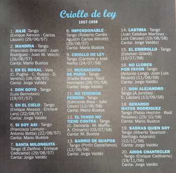 CD Juan D'Arienzo Y Su Orquesta Típica: Criollo De Ley 1957-1958