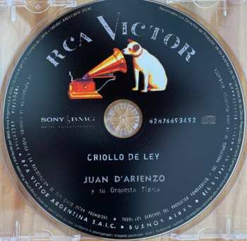 CD Juan D'Arienzo Y Su Orquesta Típica: Criollo De Ley 1957-1958