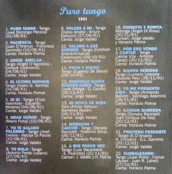 CD Juan D'Arienzo Y Su Orquesta Típica: Puro Tango 1961