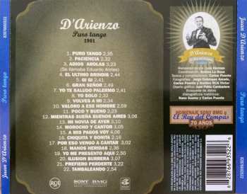 CD Juan D'Arienzo Y Su Orquesta Típica: Puro Tango 1961