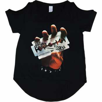 Merch Judas Priest: Donne Maglietta British Steel 