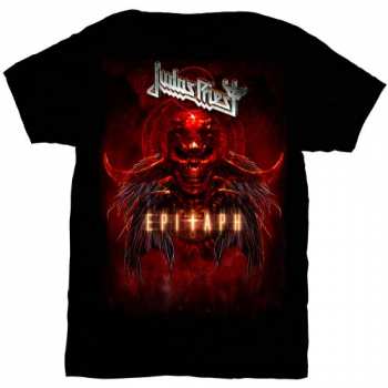 Merch Judas Priest: Maglietta Epitaph Red Horns 