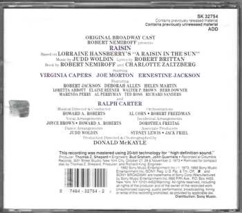 CD Judd Woldin: Raisin (Original Broadway Cast)