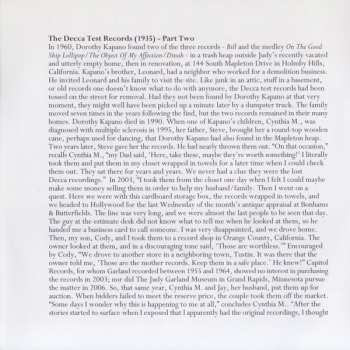 4CD/Set di cofanetti Judy Garland: Lost Tracks 1929 - 1959