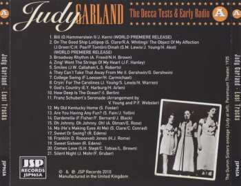 4CD/Set di cofanetti Judy Garland: Lost Tracks 1929 - 1959