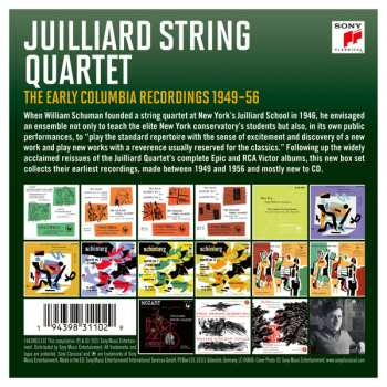 16CD/Set di cofanetti Juilliard String Quartet: The Early Columbia Recordings 1949-1956