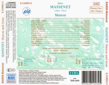 3CD Jules Massenet: Manon