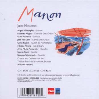 3CD/Set di cofanetti Antonio Pappano: Manon