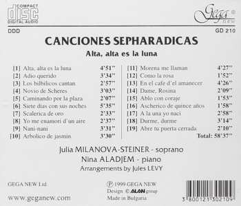 CD Julia Milanova-Steiner: Canciones Sepharadicas 