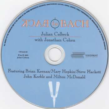 CD Steve Hackett: Back To Bach