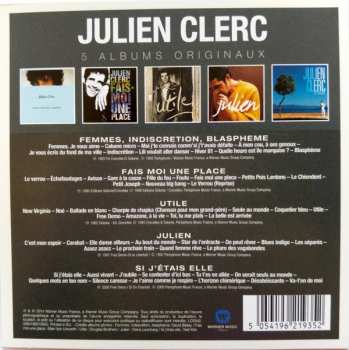 5CD/Set di cofanetti Julien Clerc: 5 Albums Originaux