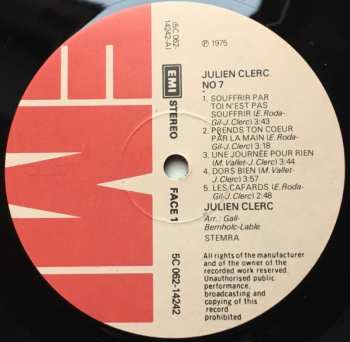 LP Julien Clerc: № 7