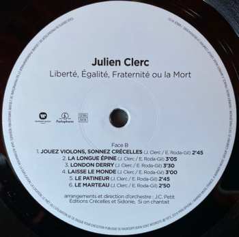 LP Julien Clerc: Liberté, Égalité, Fraternité Ou La Mort