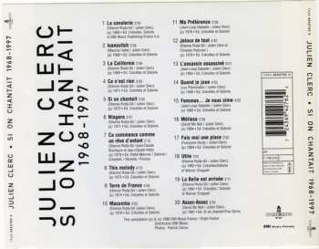 CD Julien Clerc: Si On Chantait 1968-1997