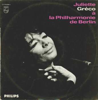 LP Juliette Gréco: À La Philharmonie De Berlin