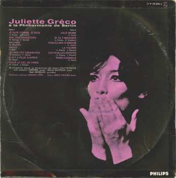LP Juliette Gréco: À La Philharmonie De Berlin