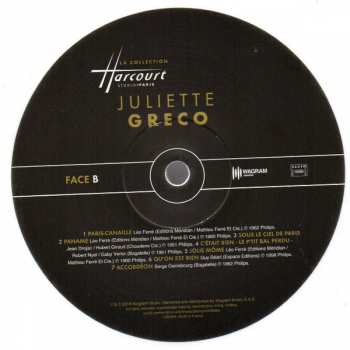 LP Juliette Gréco: Juliette Gréco LTD | CLR