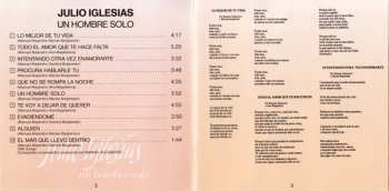 CD Julio Iglesias: Un Hombre Solo