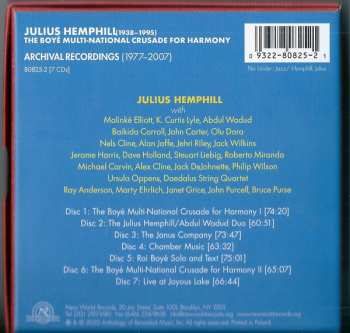 7CD/Set di cofanetti Julius A Hemphill: The Boyé Multi-National Crusade For Harmony (Archival Recordings (1977-2007))