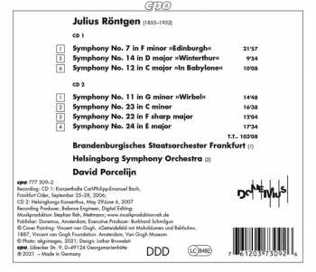 2CD David Porcelijn: Symphonies 7, 11, 12, 14, 22-24